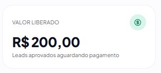 Print do painel — Valor Liberado 1